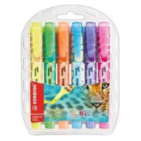 STABILO SWING COOL BE WILD SURLIGNEUR POCHETTE DE 6 ASSORTIES