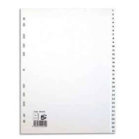 JEUX INTERCALAIRE NUMERIQUE 31 POSITIONS POLYPRO