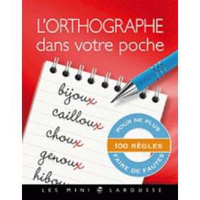 ORTHOGRAPHE DANS VOTRE POCHE