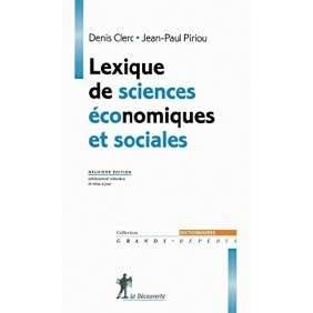 LEXIQUE DE SCIENCES ECONOMIQUES ET SOCIALES