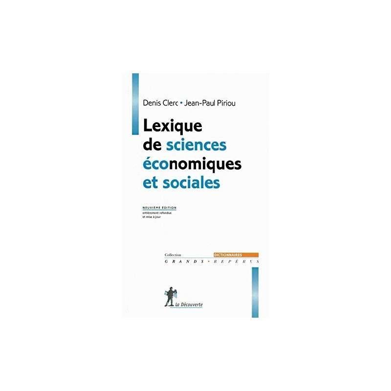 LEXIQUE DE SCIENCES ECONOMIQUES ET SOCIALES