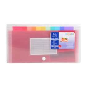 TRIEUR 6 COMPARTIMENTS POLYPRO 11*18 CRYSTAL POCKET