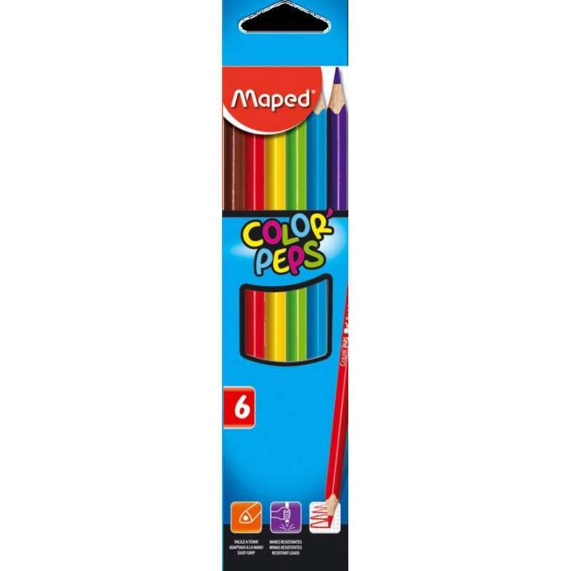 CRAYON DE COULEUR PEPS ETUI 6 LONG CRAYON DE COULEUR PEPS ETUI 6 LONG