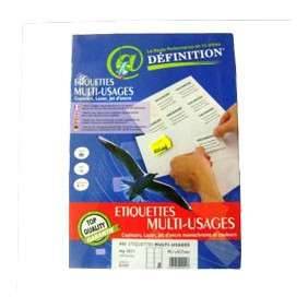 ETIQUETTE BLANCHE MULTI-USAGE A4. 99.1*67.7MM ETUI DE 100