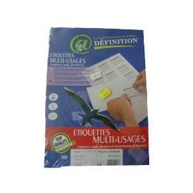ETIQUETTE BLANCHE MULTI-USAGE A4. 105*35MM ETUI DE 100