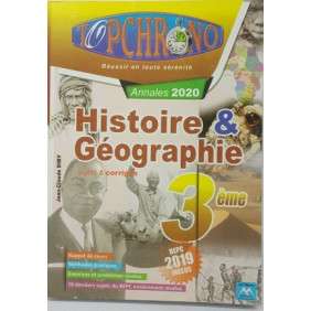 TOP CHRONO HISTOIRE GEOGRAPHIE 3 EME ED 2020