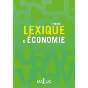 LEXIQUE ECONOMIE 15 ED CAMPUS
