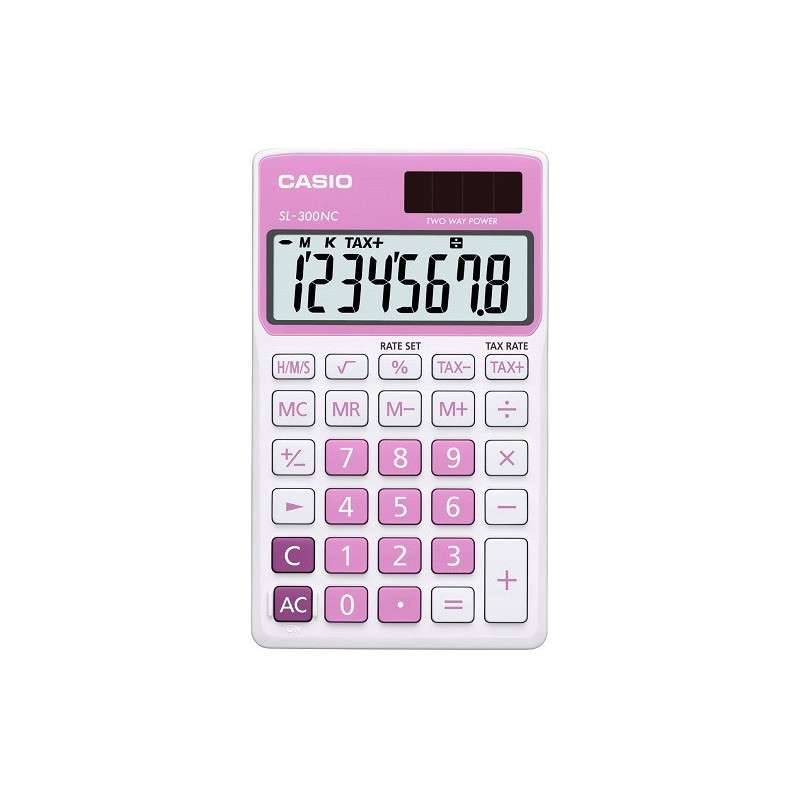 CASIO SL-300NC-PK CALCULATRICE ROSE