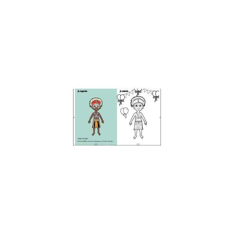 MON LIVRE DE COLORIAGE - TENUES TRADITIONNELLES TOME 2 - 3 ANS +