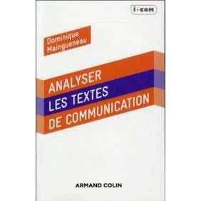 ANALYSER LES TEXTES DE COMMUNICATION