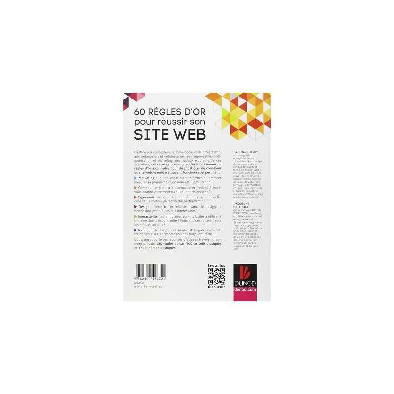 60 RÈGLES D'OR POUR RÉUSSIR SON SITE WEB