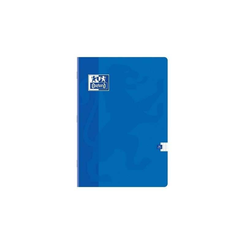 CAHIER OXFORD PIQUE 17*22 SEYES BLEU