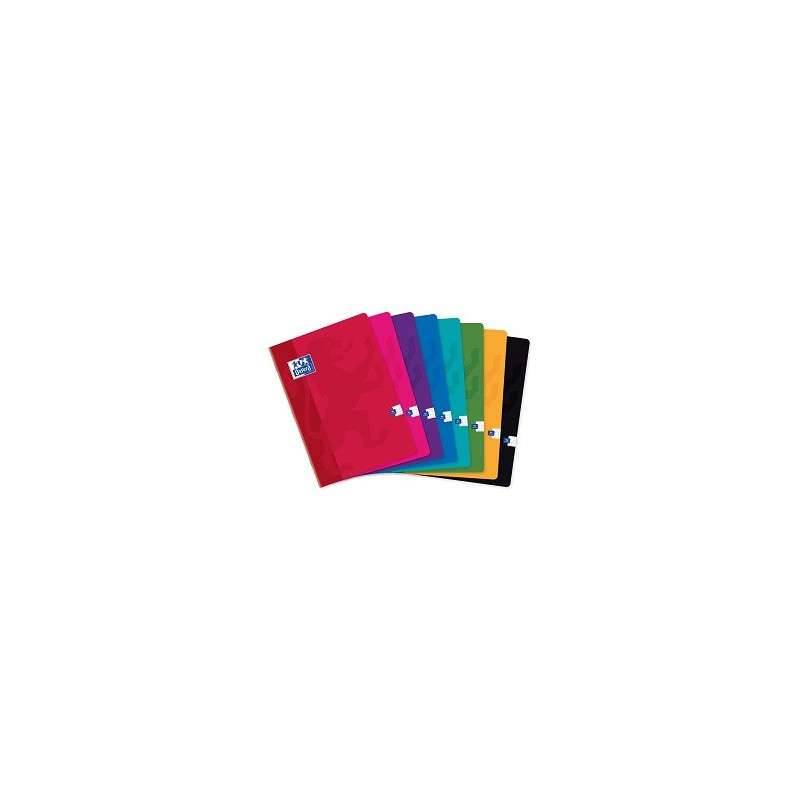 CAHIER OXFORD PIQUE 17*22 SEYES BLEU