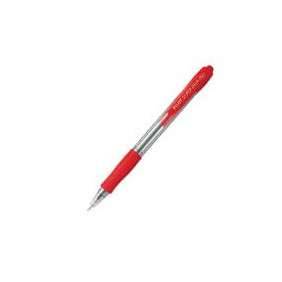 STYLO BILLE SUPER GRIP POINTE MOYENNE ROUGE