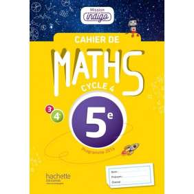 Cahier de Maths 5e Mission indigo - Grand Format Edition 2017