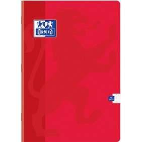 CAHIER OXFORD PIQUE 17*22 SEYES ROUGE