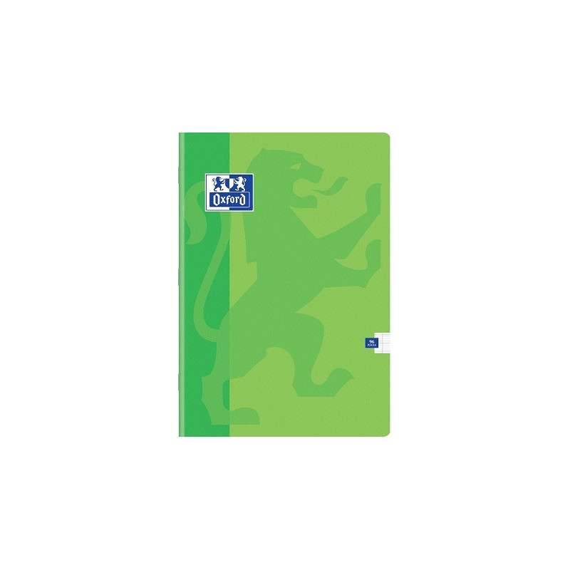 CAHIER OXFORD PIQUE 17*22 SEYES VERT