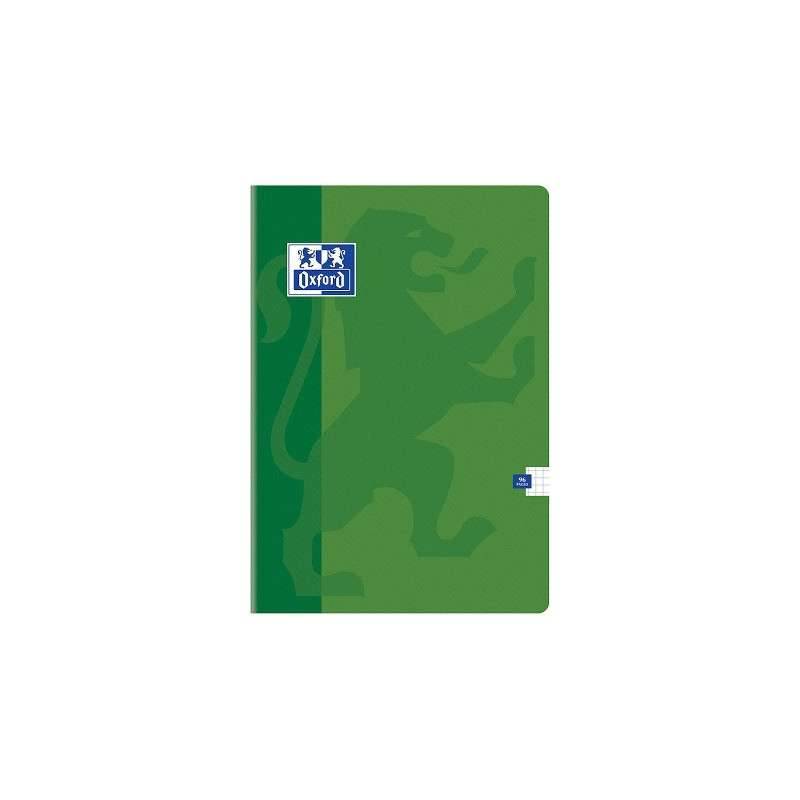 CAHIER OXFORD PIQUE 17*22 SEYES VERT