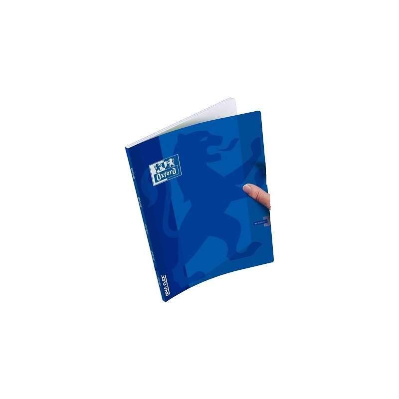 CAHIER OXFORD PIQUE 17*22 SEYES BLEU