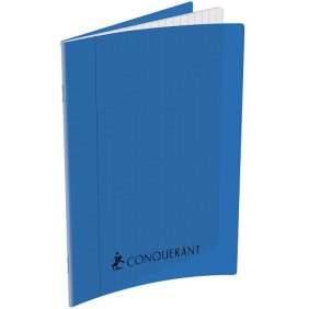 CAHIER CONQUÉRANT PIQUE 17*22 BLEU SEYES POLYPRO