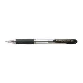 STYLO BILLE SUPER GRIP MOYEN NOIR