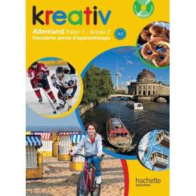 KREATIV ANNEE 2 PALIER 1 , ALLEMAND , LIVRE DE L'ELEVE + CD AUDIO ELEVE INCLUS , EDITION 2014