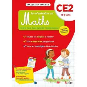 Je m'entraîne en maths CE2 - Cahier: Édition 2016