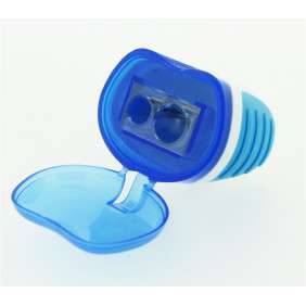 TAILLE CRAYON PLASTIQUE  A RESERVOIR 2 TROUS GM ASS  TY002
