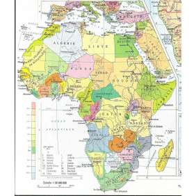 CARTE  D'AFRIQUE