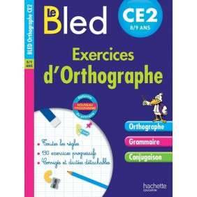 Exercices d'orthographe CE2 8-9 ans - Grand Format