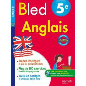Anglais 5e Le Bled - Grand Format Edition 2016 - De 12 à 13 ans