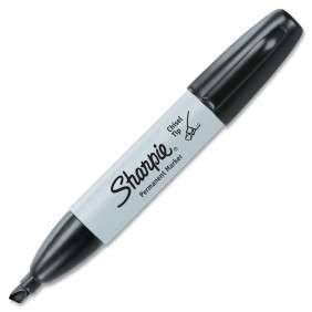 MARKER PERMANENT CHISEL NOIR   2305  POINTE BISEAU