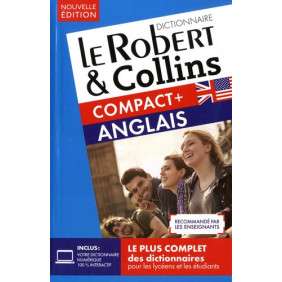 Dictionnaire Le Robert & Collins Compact Plus anglais - Nouvelle édition