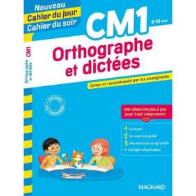 Cahier du jour/Cahier du soir Orthographe et dictées CM1 - Grand Format Edition 2020
