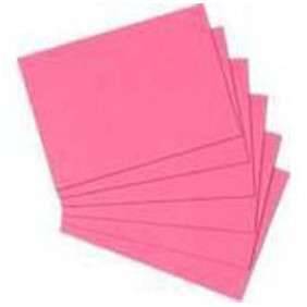 FICHE BRISTOL ROSE 148*210 Q5*5 ETUI 100