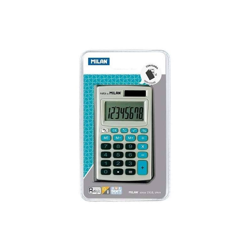 CALCULATRICE 8 CHIFFRES HOUSSE BLEU BLISTER