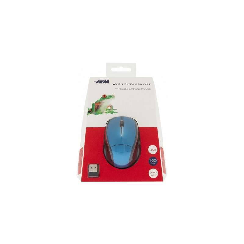 MINI SOURIS SANS FIL BLEU