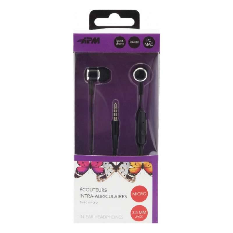 ECOUTEURS INTRA AURICULAIRES NOIR