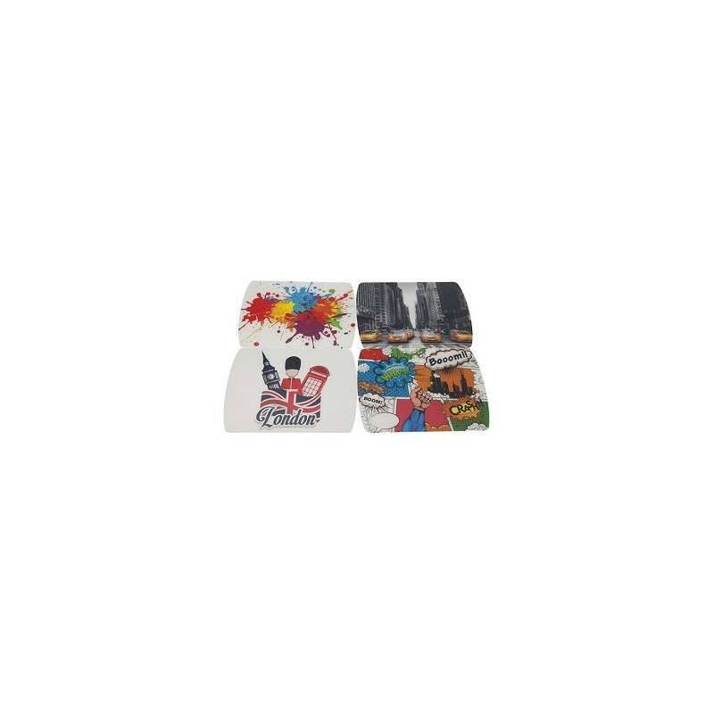 TAPIS DE SOURIS SERIGRAPHIE 4 MOTIFS TAPIS DE SOURIS SERIGRAPHIE 4 MOTIFS