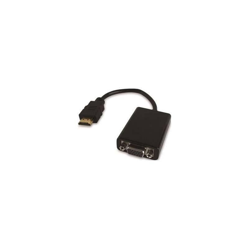 CONVERTISSEUR HDMI / VGA MALE / FEMELLE NOIR (590472)