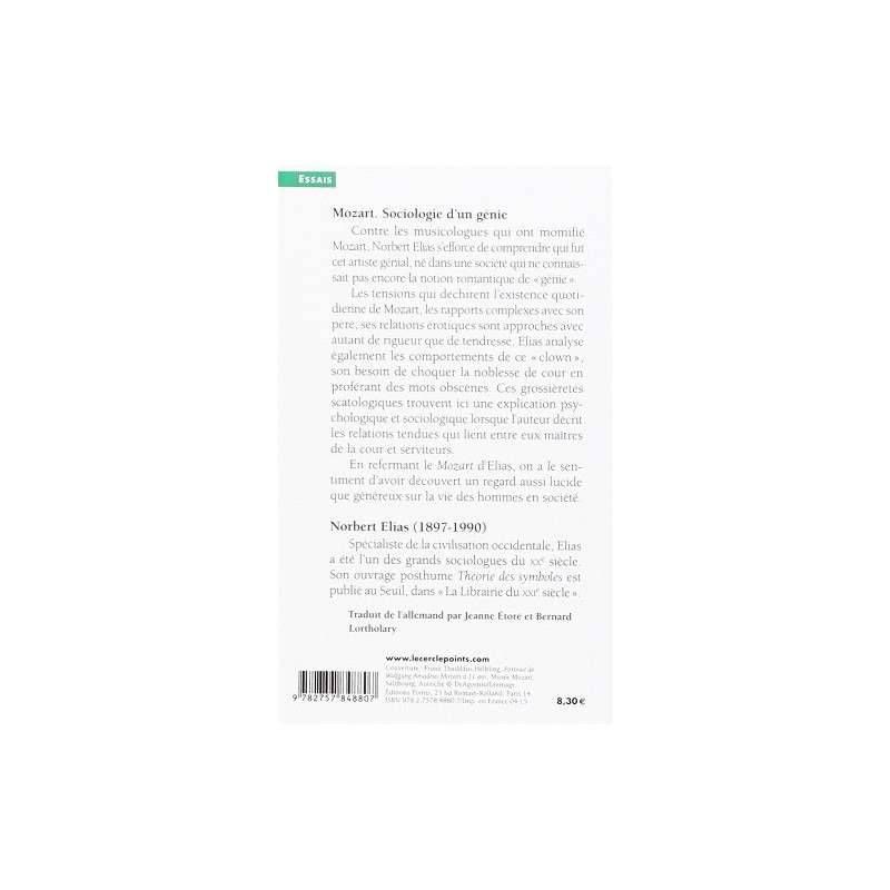 MOZART, SOCIOLOGIE D'UN GENIE