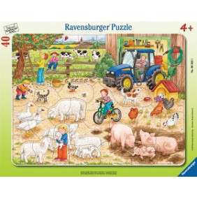 Ravensburger - 06 332 1 - Puzzle avec Cadre - A La Ferme - 40 pieces