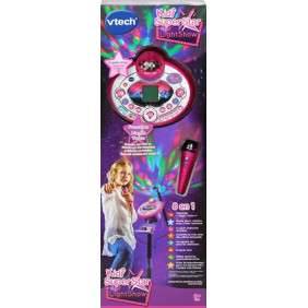 VTech – Kidi SuperStar LightShow rose – Micro Karaoké Enfant - Mode Concert