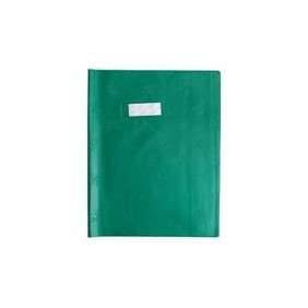 PROTEGE CAHIER 17*22 VERT FONCE