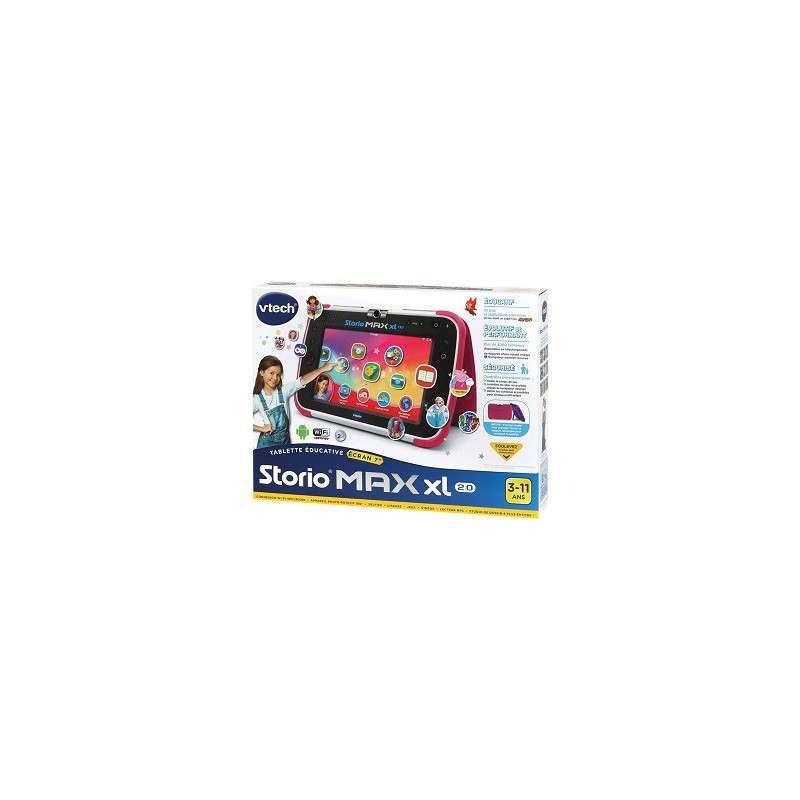 Tablette éducative enfant VTech Storio Max 2 2.0 Rose + boite + cartouche  jeux