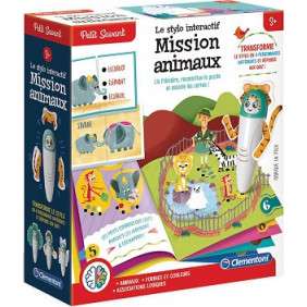 MON STYLO INTERACTIF - MISSION ANIMAUX - AGE 3 ANS +