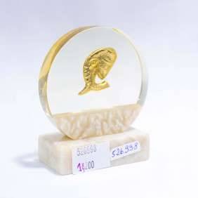 DIAMETRE 7 CM SUR SOCLE