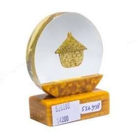 DIAMETRE 7 CM SUR SOCLE