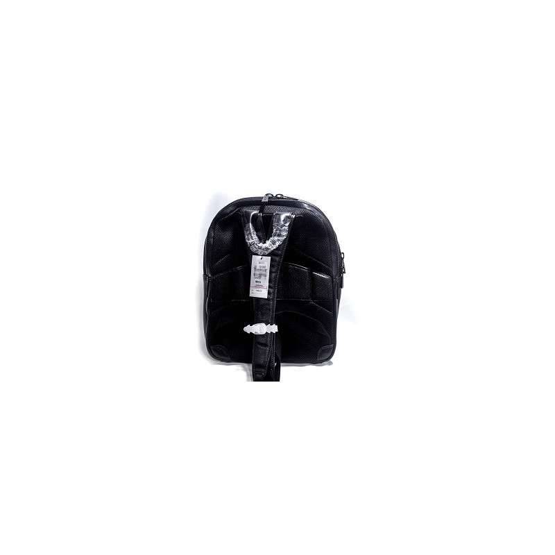 SAC A DOS PORTE-ORDINATEUR 32*43*16.5 CM CUIR DE VACHETTE GRAINE/LISSE NOIR