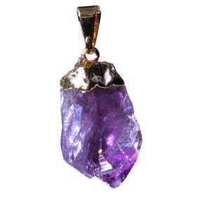 Pendentif en Améthyste Pointe Brute